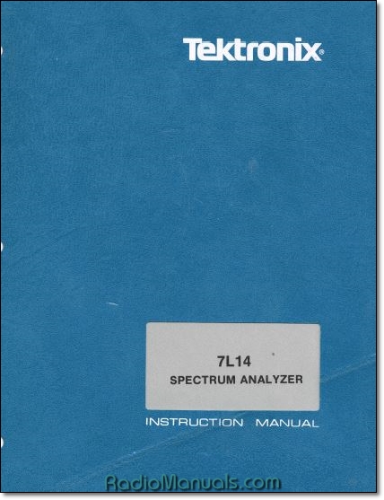 Tektronix 7L14 Instruction Manual
